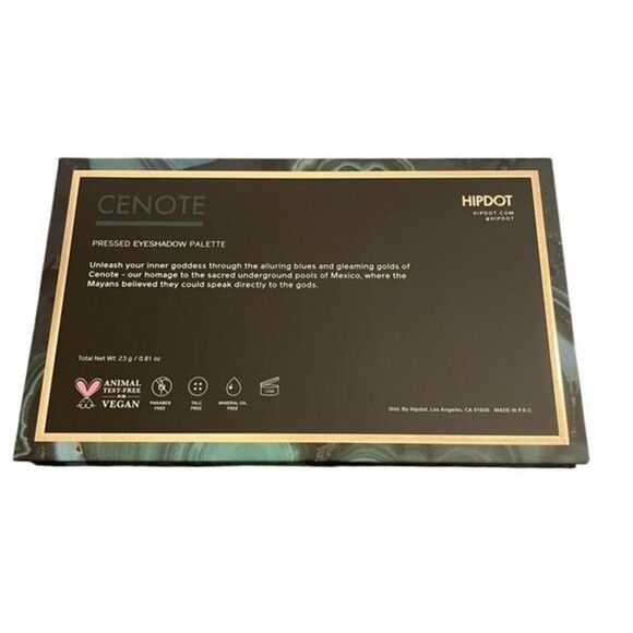 Hipdot Cenote Pressed Eyeshadow Palette 15 Colors Super Pigmented New in Box - Picture 3 of 3